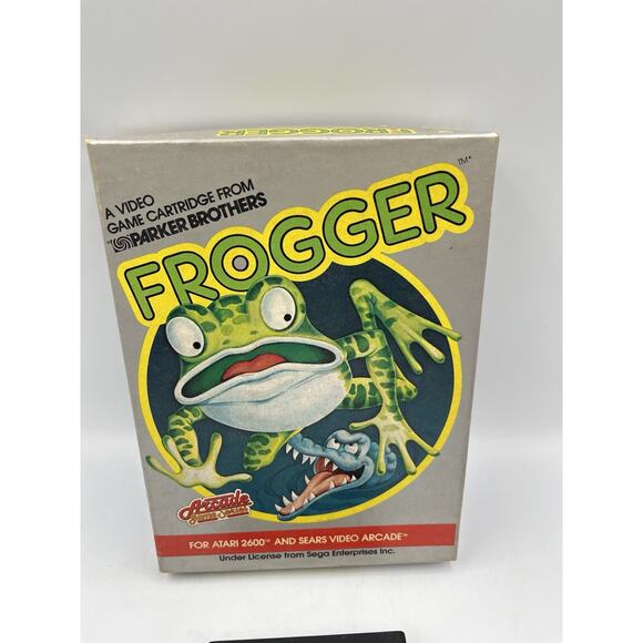ORIGINAL 1982 Atari 2600 Frogger With Original Box - Picture 3 of 11